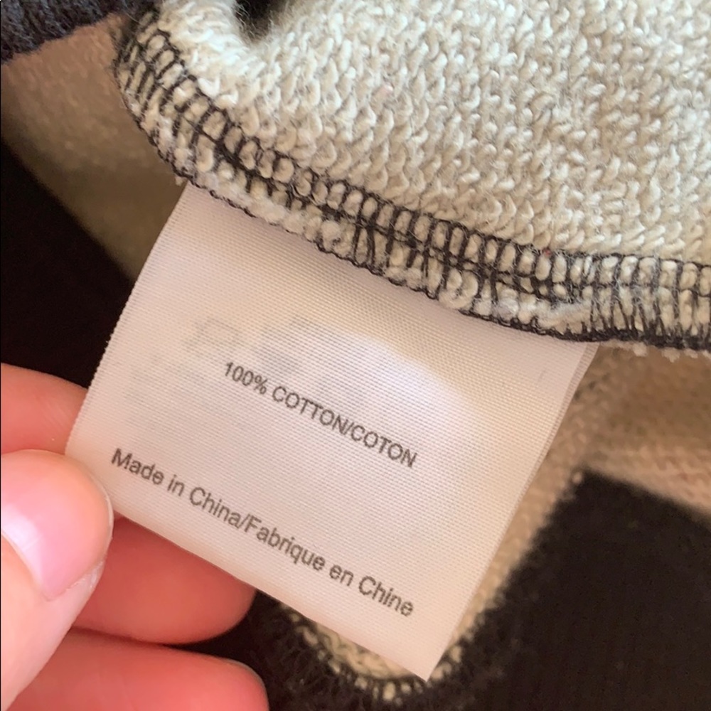 Tory Burch Dot and Floral Printed Navy Sweatshirt - Picture 5 of 6